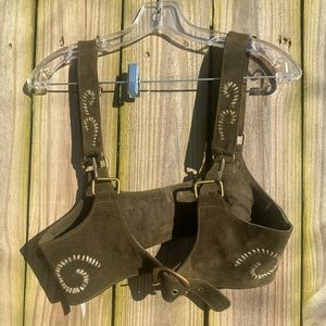 Free People suede holster vest